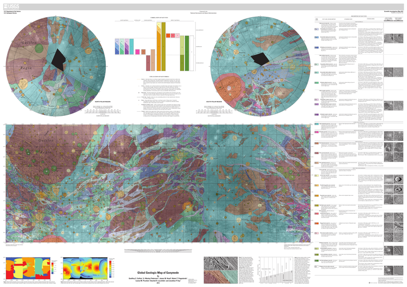 Illustration for article titled A Second Look at the First Geological Map of Ganymede